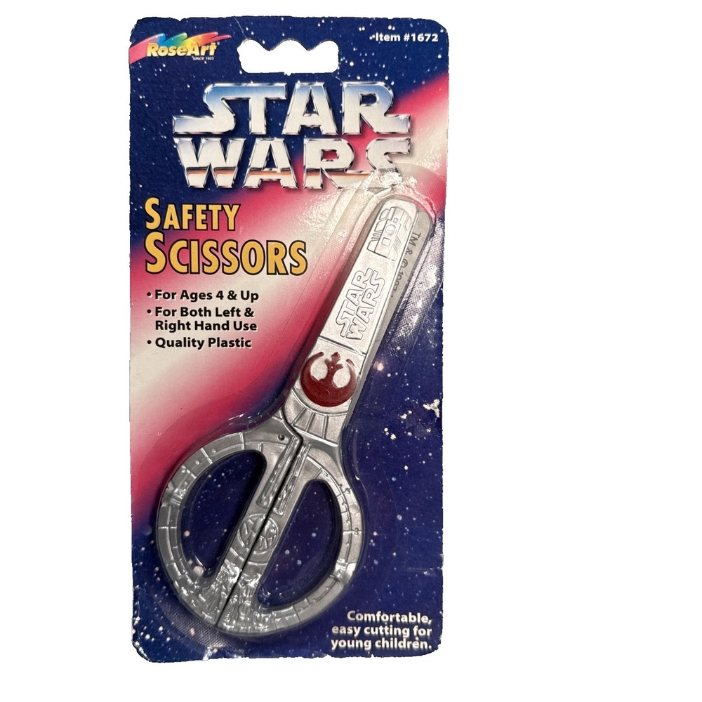 Vintage Star Wars Scissors 1997 Rose Art Sealed NIP 90s Millennium Falcon Fan